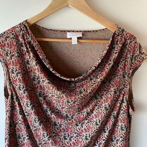Women’s Charter Club Sleeveless Blouse Top Floral XL - Picture 2 of 12